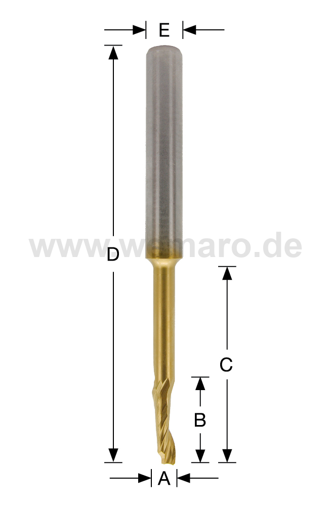 Einzahnfräser HSS-E 91003