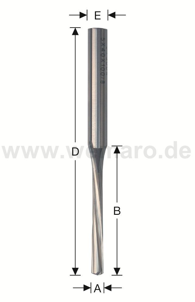 Bohrnutenfräser HSS-E 91012
